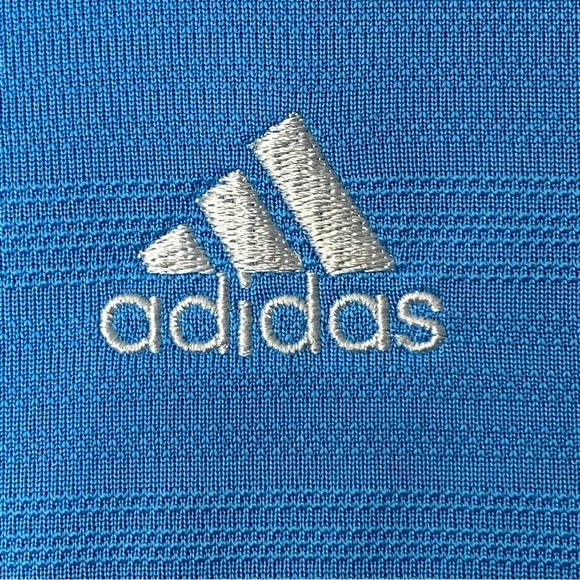 Adidas Golf Men’s Baby Blue ClimaCool Short Sleeve Tour Polo Shirt Size Medium - Picture 5 of 11